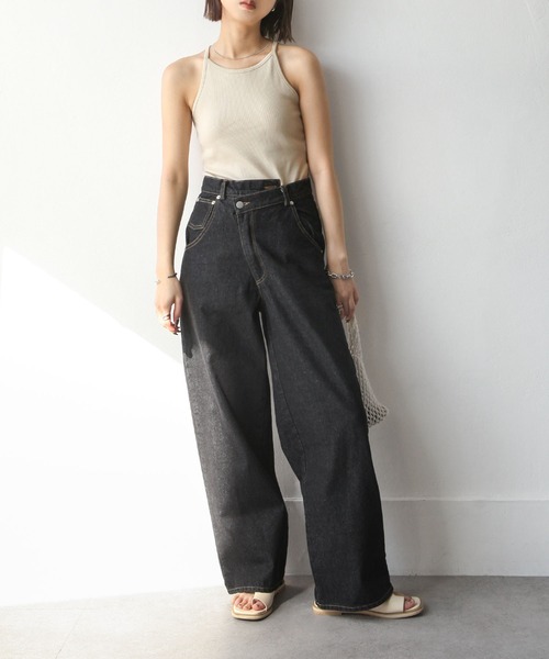 Chillfar（チルファー）の「テレコカップ付きアメスリタンク（タンクトップ・レディース・チャコール/ブルー/オフホワイト/ブラック/グレイッシュベージュ・FREE）」の22枚目の写真