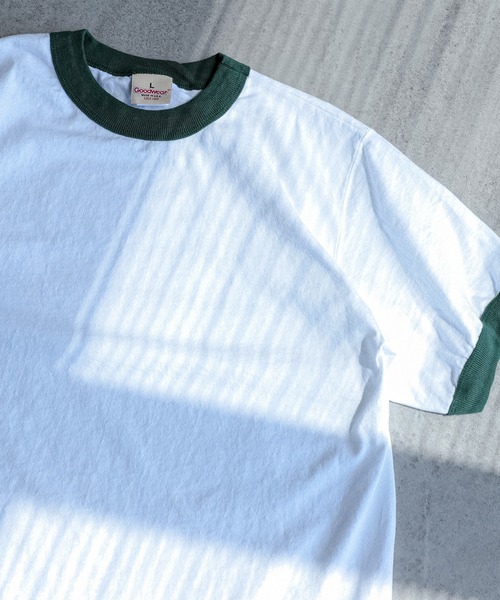 Goodwear（グッドウェア）の「Goodwear / Ringer Tee（Tシャツ/カットソー・メンズ・グリーン/ネイビー・MEDIUM/LARGE/X-LARGE）」の2枚目の写真
