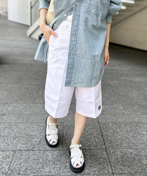 Dickies（ディッキーズ）の「【Dickies / ディッキーズ】42283 13インチポケットワークショーツ（その他パンツ・レディース・ホワイト/グリーン/ブラック/ダークグリーン/パープル・28）」の2枚目の写真