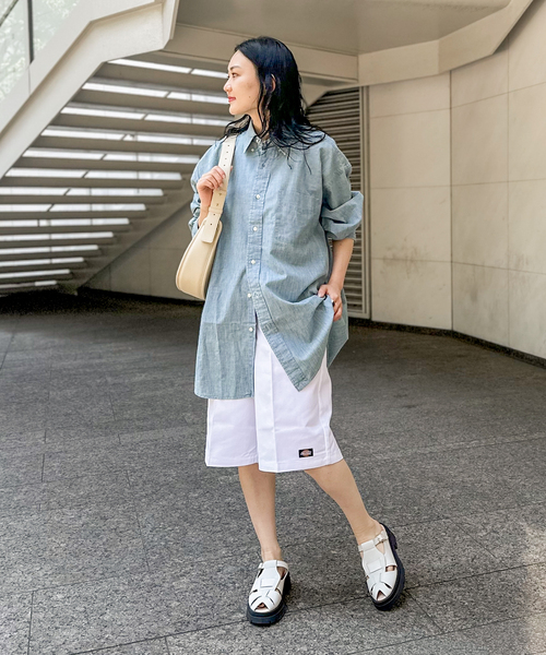 Dickies（ディッキーズ）の「【Dickies / ディッキーズ】42283 13インチポケットワークショーツ（その他パンツ・レディース・ホワイト/グリーン/ブラック/ダークグリーン/パープル・28）」の14枚目の写真