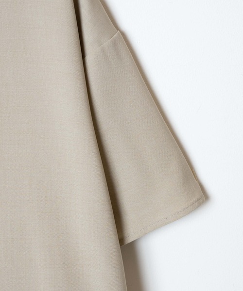 WEGO（ウィゴー）の「WEGO/【セットアップ対応】リネンライク プルオーバーBIGシャツ（シャツ/ブラウス・メンズ・ベージュ/スミクロ・MEDIUM/LARGE）」の17枚目の写真