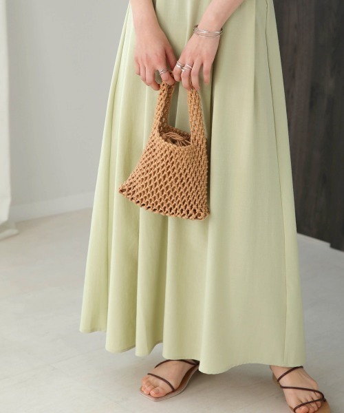 Bab（バブ）の「手編みニットハンドバッグ（ハンドバッグ・レディース・グリーン/イエロー/ベージュ/ホワイト/ブラック・ONESIZE）」の11枚目の写真