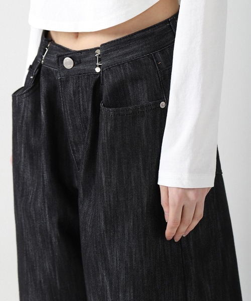AVANDRESS（アバンドレス ）の「AVANDRESS／バックルワイドデニム 2199746（デニムパンツ・レディース・ブラック/インディゴブルー・SMALL/X-SMALL）」の14枚目の写真