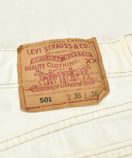 Levi's(リーバイス)の「【ヴィンテージ古着】90's Levi's / リーバイス 501 デニムパンツ ホワイトデニム USA製(デニムパンツ・メンズ・ホワイト・36)」の3枚目の写真