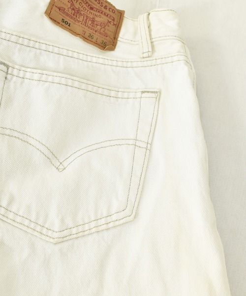 Levi's(リーバイス)の「【ヴィンテージ古着】90's Levi's / リーバイス 501 デニムパンツ ホワイトデニム USA製(デニムパンツ・メンズ・ホワイト・36)」の13枚目の写真
