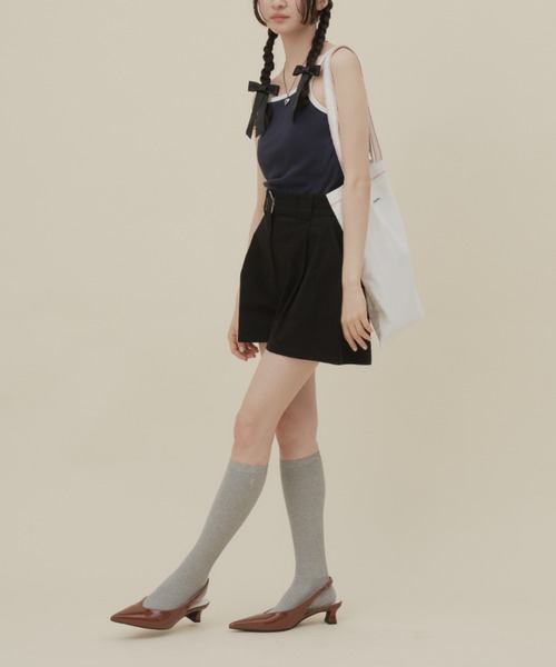 GIUNON（ジウノン）の「logo stitch tote bag / ロゴステッチトートバッグ（トートバッグ・レディース・ブラウン/ホワイト/ネイビー・FREE）」の18枚目の写真