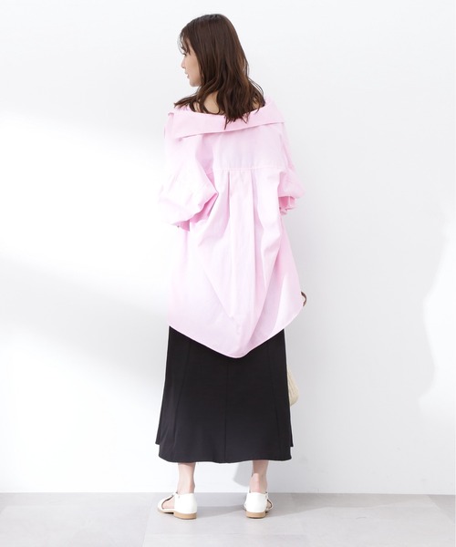 N.(N. Natural Beauty Basic)(エヌエヌナチュラルビューティーベーシック)の「◆シャンブレーシャツ(シャツ/ブラウス・レディース・ブラック/ブルー/ピンク・MEDIUM)」の12枚目の写真