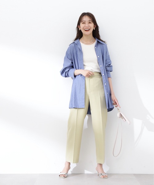 N.(N. Natural Beauty Basic)(エヌエヌナチュラルビューティーベーシック)の「◆シャンブレーシャツ(シャツ/ブラウス・レディース・ブラック/ブルー/ピンク・MEDIUM)」の11枚目の写真