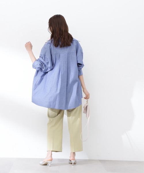 N.(N. Natural Beauty Basic)(エヌエヌナチュラルビューティーベーシック)の「◆シャンブレーシャツ(シャツ/ブラウス・レディース・ブラック/ブルー/ピンク・MEDIUM)」の21枚目の写真
