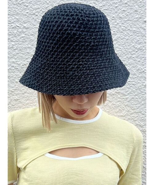 EMODA（エモダ）の「サーモニットハット（ハット・レディース・ブラック/ホワイト・FREE）」の9枚目の写真