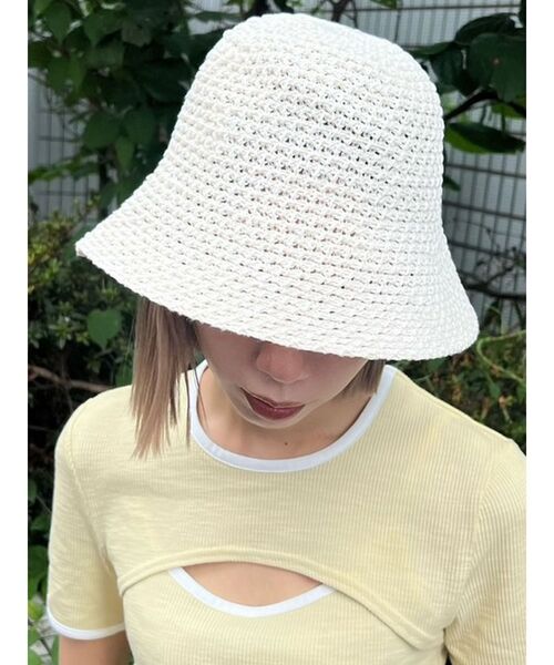 EMODA（エモダ）の「サーモニットハット（ハット・レディース・ブラック/ホワイト・FREE）」の4枚目の写真