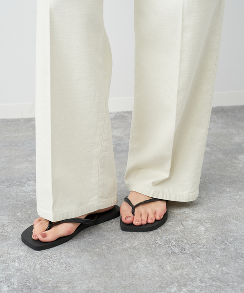 plage(プラージュ)の「【Havaianas/ハワイアナス】 SLIM SQUARE サンダル(サンダル・レディース・ホワイト/ブラック・22cm/23cm/24.5cm/25.5cm/27cm)」の4枚目の写真