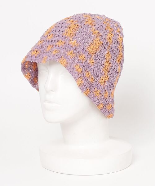 ROYAL FLASH(ロイヤルフラッシュ)の「cie/シー/TIE-DYE LACY HAT(ハット・レディース・パープル/ベージュ・F)」の2枚目の写真