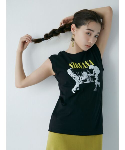 NIRVANA（ニルヴァーナ）の「【NIRVANA】フォトプリントタンク（タンクトップ・レディース・ブラック/ホワイト・FREE）」の14枚目の写真
