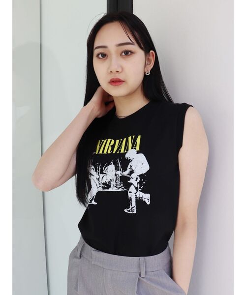 NIRVANA（ニルヴァーナ）の「【NIRVANA】フォトプリントタンク（タンクトップ・レディース・ブラック/ホワイト・FREE）」の15枚目の写真