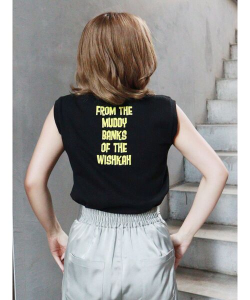 NIRVANA（ニルヴァーナ）の「【NIRVANA】フォトプリントタンク（タンクトップ・レディース・ブラック/ホワイト・FREE）」の8枚目の写真