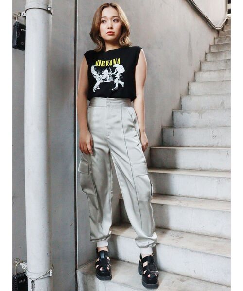 NIRVANA（ニルヴァーナ）の「【NIRVANA】フォトプリントタンク（タンクトップ・レディース・ブラック/ホワイト・FREE）」の16枚目の写真