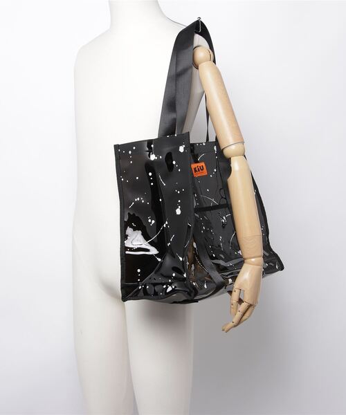 セール】KiU/キウ PVC クリアバッグ ビッグトートバッグ スプラッシュ