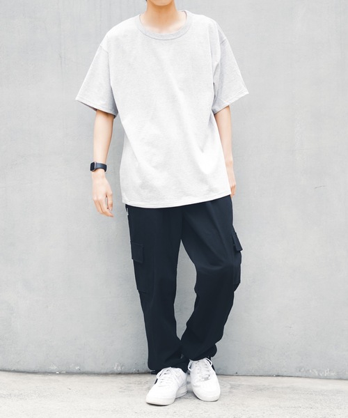Champion（チャンピオン）の「【Champion/チャンピオン】T2102 Heritage 7oz. Jersey T-Shirt 　半袖　Tシャツ　ビッグシルエット（Tシャツ/カットソー・メンズ・ブラック/ヘザーグレー/ライトグレー/ホワイト/ネイビー・SMALL/MEDIUM/LARGE/XX-LARGE/X-LARGE）」の6枚目の写真