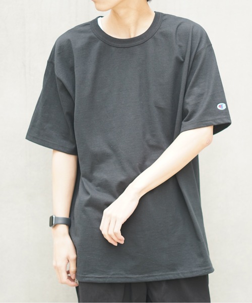 ヒロユキ◾️２枚同時購入品◾️Champion ブラック Tシャツ Lサイズ セール】【Champion/チャンピオン】T2102 Heritage 7oz. Jersey T