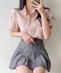 SONA | SONA 半袖ロールアップデイリーシャツ(シャツ/ブラウス)