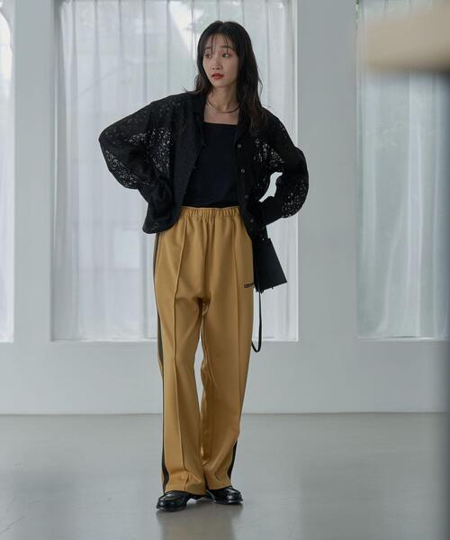 coen（コーエン）の「レース開襟シャツ（シャツ/ブラウス・レディース・ホワイト/ブラック/ベージュ・M/L）」の10枚目の写真