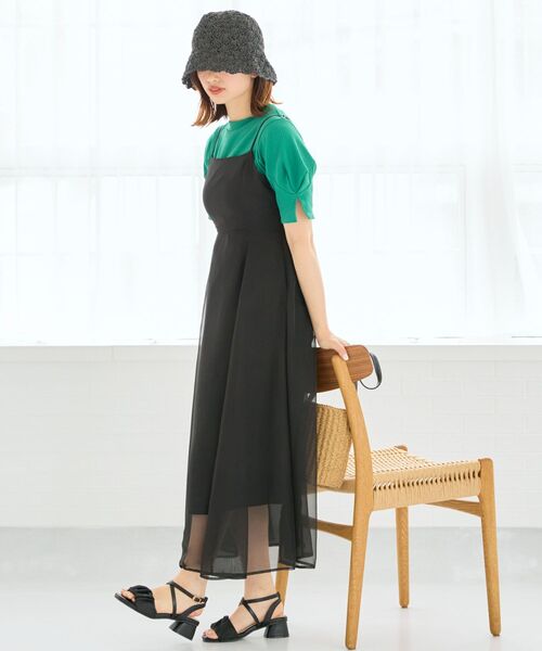 MAJESTIC LEGON(マジェスティックレゴン)の「【2023夏人気№1サンダル】シアーギャザーサンダル(サンダル・レディース・ブラック/アイボリー/ベージュ・SMALL/MEDIUM/LARGE/X-LARGE)」の14枚目の写真