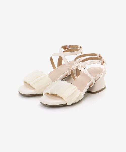 MAJESTIC LEGON(マジェスティックレゴン)の「【2023夏人気№1サンダル】シアーギャザーサンダル(サンダル・レディース・ブラック/アイボリー/ベージュ・SMALL/MEDIUM/LARGE/X-LARGE)」の20枚目の写真