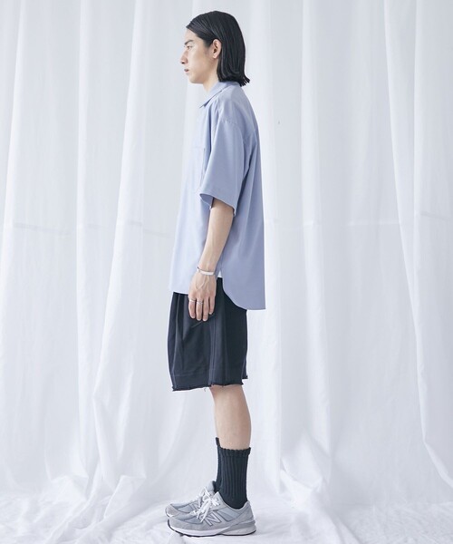 PUBLIC TOKYO（パブリックトウキョウ）の「スーピマスウェットバルーンショーツ（スウェットパンツ・メンズ・グレー/ブラック・1/2）」の17枚目の写真