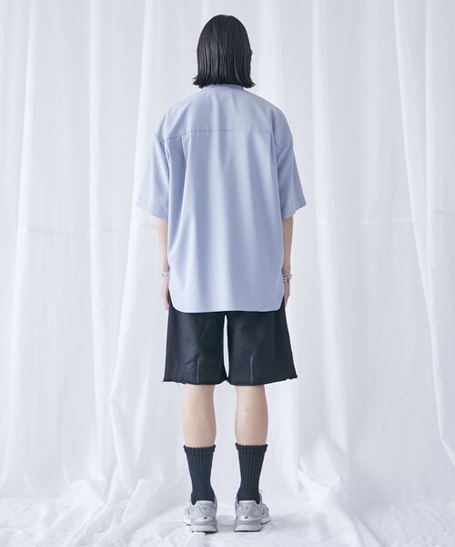 PUBLIC TOKYO（パブリックトウキョウ）の「スーピマスウェットバルーンショーツ（スウェットパンツ・メンズ・グレー/ブラック・1/2）」の3枚目の写真