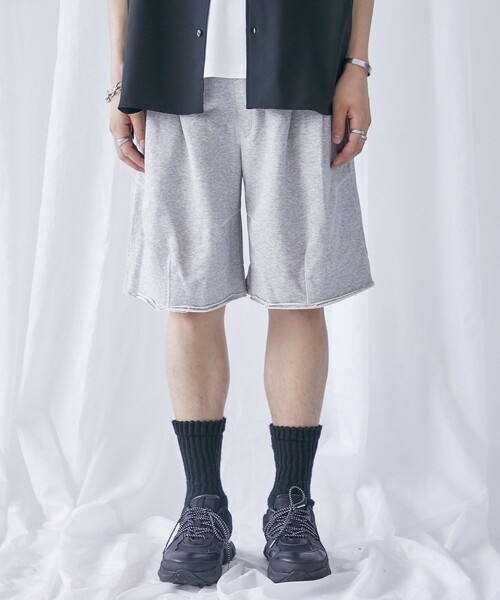 PUBLIC TOKYO（パブリックトウキョウ）の「スーピマスウェットバルーンショーツ（スウェットパンツ・メンズ・グレー/ブラック・1/2）」の21枚目の写真