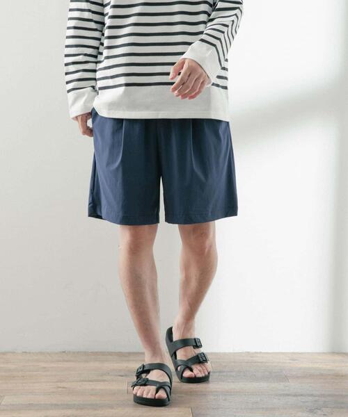 ITEMS URBANRESEARCH（アイテムズ アーバンリサーチ）の「シルキーナイロン 多機能 ショートパンツ（その他パンツ・メンズ・ネイビー/ブラック/チャコールグレー・MEDIUM/LARGE）」の8枚目の写真