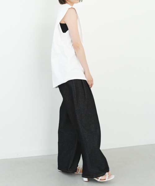 IROHANI(イロハニ)の「バルーンデニムパンツ(デニムパンツ・レディース・ブラック/ネイビー・FREE)」の12枚目の写真