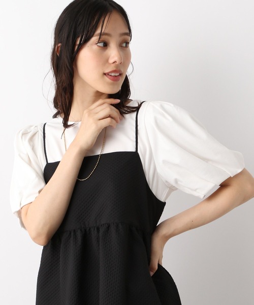 GLOBAL WORK(グローバルワーク)の「冷感パフスリーブプルオーバー/MATINEE LINE/967688(Tシャツ/カットソー・レディース・ブラック/グレイッシュベージュ/オフホワイト・MEDIUM/LARGE)」の16枚目の写真
