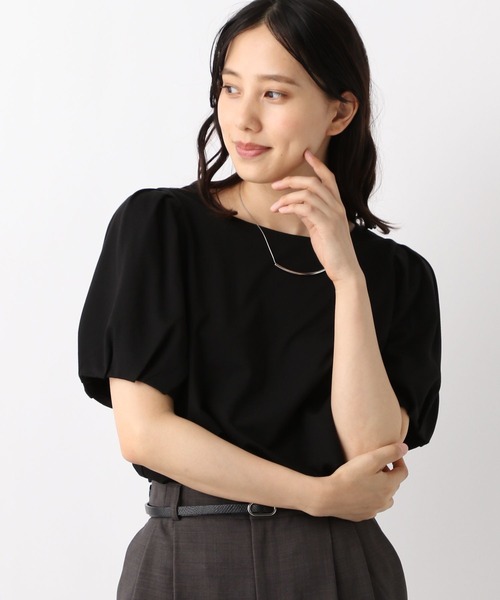 GLOBAL WORK(グローバルワーク)の「冷感パフスリーブプルオーバー/MATINEE LINE/967688(Tシャツ/カットソー・レディース・ブラック/グレイッシュベージュ/オフホワイト・MEDIUM/LARGE)」の21枚目の写真