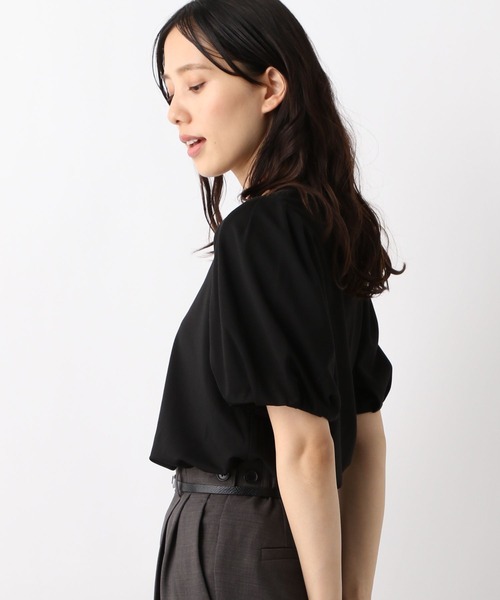 GLOBAL WORK(グローバルワーク)の「冷感パフスリーブプルオーバー/MATINEE LINE/967688(Tシャツ/カットソー・レディース・ブラック/グレイッシュベージュ/オフホワイト・MEDIUM/LARGE)」の13枚目の写真