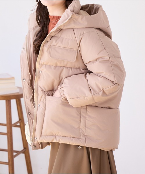 Ada.（エイダ）の「フード付きダウンジャケット（ダウンジャケット