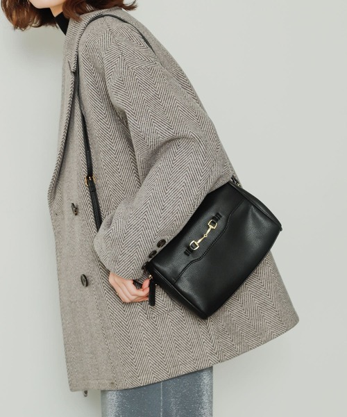 SENSE OF PLACE by URBAN RESEARCH（センスオブプレイスバイアーバンリサーチ）の「ビットショルダーバッグ（ショルダーバッグ・レディース・ブラック/モカ/グリーン・ONE）」の2枚目の写真