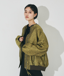 NOMINE | ジャガードノーカラーブルゾン(MA-1)