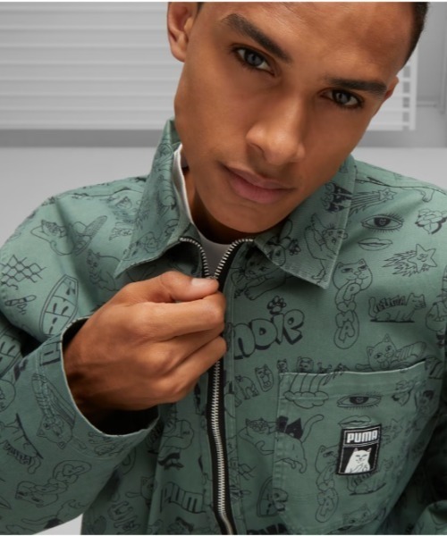 RIPNDIP（リップンディップ）の「PUMA×RIPNDIP/プーマ×リップンディップ/AOP TWILL SHIRTS（シャツ/ブラウス・メンズ・カーキ・L/XL/M/S）」の4枚目の写真