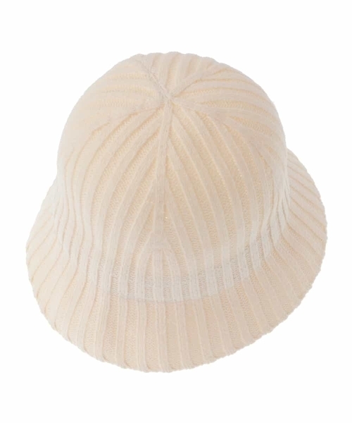 a.v.v（アーヴェヴェ）の「[KIDS]リブニットバケットハット（ハット・キッズ・アイボリー/ブラック・ONESIZE）」の6枚目の写真