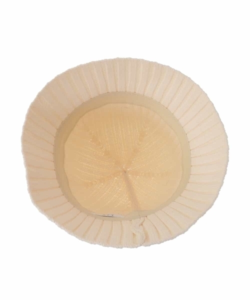 a.v.v（アーヴェヴェ）の「[KIDS]リブニットバケットハット（ハット・キッズ・アイボリー/ブラック・ONESIZE）」の11枚目の写真