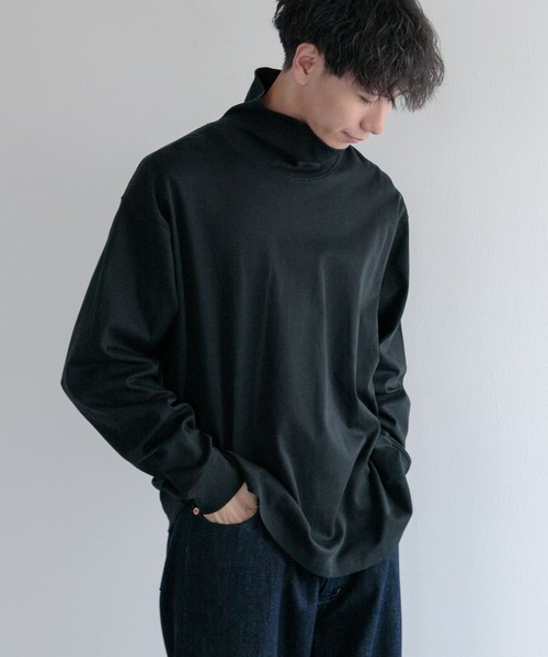 FORK&SPOON(フォークアンドスプーン)の「FORK&SPOON タートルネックカットソー(Tシャツ/カットソー・メンズ・オフホワイト/ブラック・5/4)」の3枚目の写真