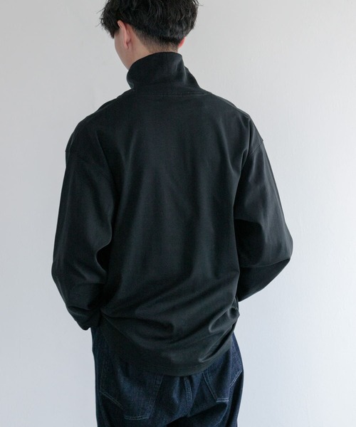 FORK&SPOON(フォークアンドスプーン)の「FORK&SPOON タートルネックカットソー(Tシャツ/カットソー・メンズ・オフホワイト/ブラック・5/4)」の4枚目の写真