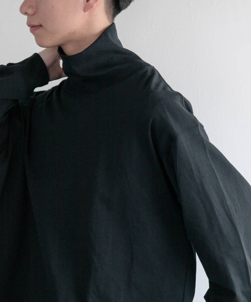 FORK&SPOON(フォークアンドスプーン)の「FORK&SPOON タートルネックカットソー(Tシャツ/カットソー・メンズ・オフホワイト/ブラック・5/4)」の6枚目の写真