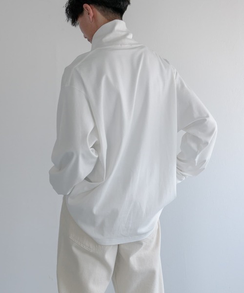 FORK&SPOON(フォークアンドスプーン)の「FORK&SPOON タートルネックカットソー(Tシャツ/カットソー・メンズ・オフホワイト/ブラック・5/4)」の8枚目の写真