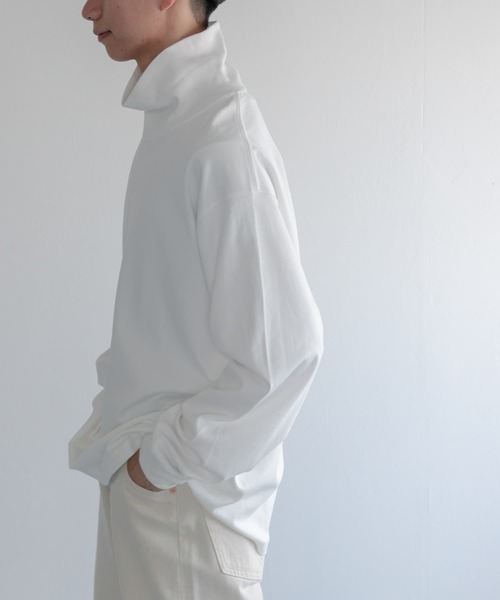 FORK&SPOON(フォークアンドスプーン)の「FORK&SPOON タートルネックカットソー(Tシャツ/カットソー・メンズ・オフホワイト/ブラック・5/4)」の9枚目の写真