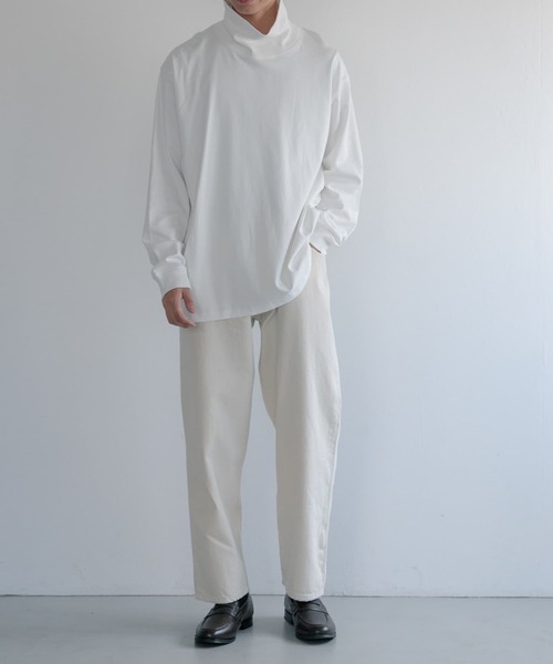 FORK&SPOON(フォークアンドスプーン)の「FORK&SPOON タートルネックカットソー(Tシャツ/カットソー・メンズ・オフホワイト/ブラック・5/4)」の12枚目の写真