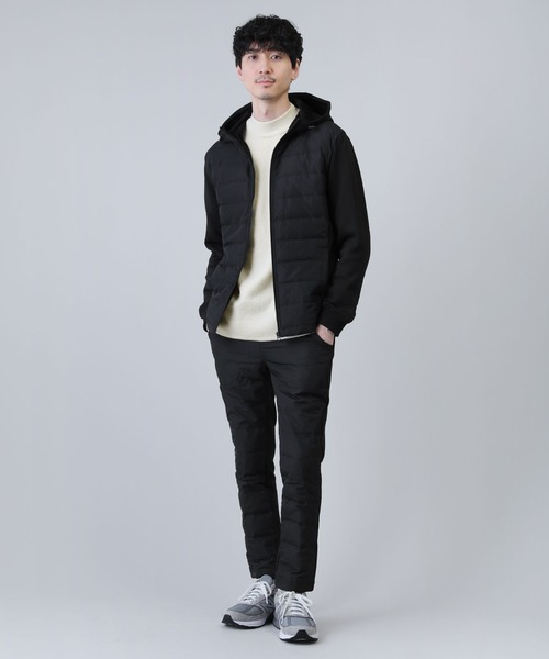 LIL VENDARS（リルヴェンダース）の「ダウンフェザー切替ZIPパーカー（パーカー・メンズ・ブラック/ネイビー/カーキ/チャコールグレー/ライトグレー/ブラック系その他/ベージュ・M/L）」の8枚目の写真