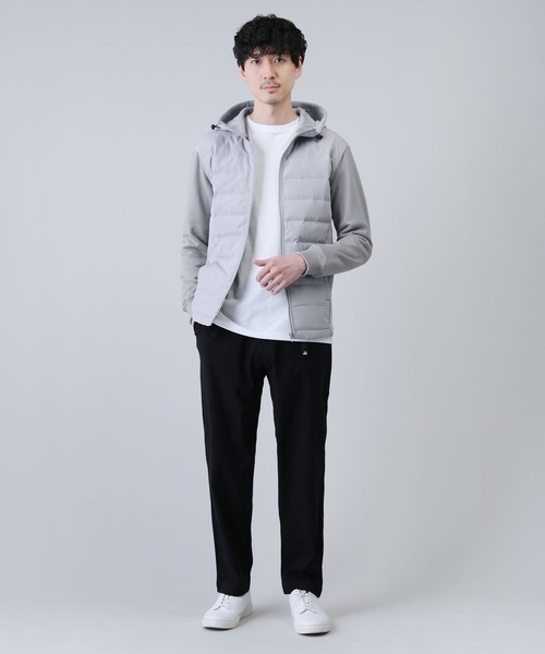 LIL VENDARS（リルヴェンダース）の「ダウンフェザー切替ZIPパーカー（パーカー・メンズ・ブラック/ネイビー/カーキ/チャコールグレー/ライトグレー/ブラック系その他/ベージュ・M/L）」の16枚目の写真